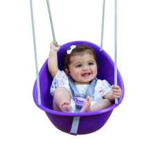 Swurfer Coconut Toddler Swing Comfy Baby Swing Outdoor 3 Point Adjustable Safety Harness Secure Safe Quick Click Locking S