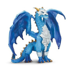 Safari Ltd. Guardian Dragon Figurine - Detailed Regal Blue 6" Model Figure - Fun Fantasy Play Toy For Boys, Girls & Kids Ages 4+