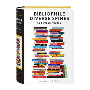 Chronicle Books Bibliophile Diverse Spines 500Piece Puzzle