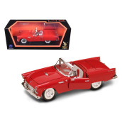 1955 Ford Thunderbird Red With Red Roof 118 Diecast Model car by Road Signature