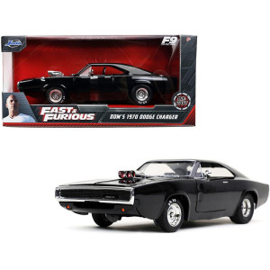 Doms 1970 Dodge charger 500 Black Fast & Furious 9 F9 (2021) Movie 124 Diecast Model car by Jada