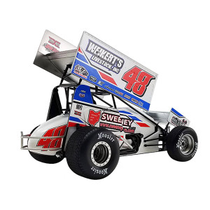 Winged Sprint car 48 Danny Dietrich Weikerts Livestock gary Kauffman Racing World of Outlaws (2022) 118 Diecast Model car by AcME