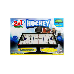 Kole Imports FB424-3 2-in-1 Soccer & Hockey Magnetic game Set - Pack of 3