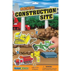 PlayMonster create-A-Scene Magnetic Playset - construction Site Multi color, Large