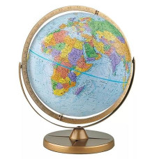 Replogle Pioneer 12Inch Blue Ocean Globe With Political Borders, Made In Usa