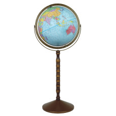 Replogle Treasury 12 Floor And Desktop Geographic Convertible Globe Blue