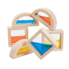 PlanToys Mini Water Block Building Toy - Multi-colored, Eco-friendly