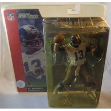 Mcfarlane Toys Nfl Sports Picks Series 1 Action Figure Kurt Warner St Louis Rams White Jersey Dirty Variant