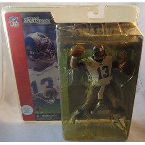 Mcfarlane Toys Nfl Sports Picks Series 1 Action Figure Kurt Warner St Louis Rams White Jersey Dirty Variant