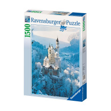 Ravensburger Neuschwanstein Castle In Winter 1500 Piece Jigsaw Puzzle