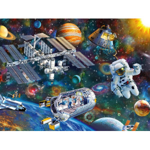 Ravensburger Cosmic Exploration 200 Piece Xxl Jigsaw Puzzle For Kids 12692 Every Piece Is Unique Pieces Fit Together Perfec