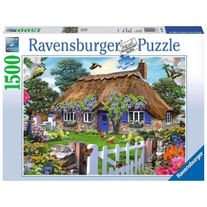 Ravensburger Cottage In England 1500 Piece Jigsaw Puzzle For Adults Softclick Technology Means Pieces Fit Together Perfectly