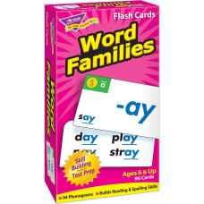 Trend Enterprises Word Families Skill Drill Flash Cards Contentrich Cards To Practice And Master Great For Skill Building An