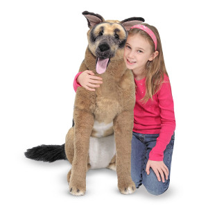 Melissa Doug Giant German Shepherd Lifelike Stuffed Animal Dog Over 2 Feet Tall