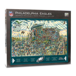 Youthefan Nfl Philadelphia Eagles Joe Journeyman Puzzle 500Piece Team Color 18 X 24 Finished Puzzle Size