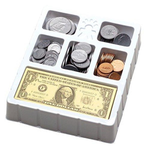 Educational Insights Play Money Coins Bills Tray Set Of 200 Pieces Of Play Money For Currency Counting Skills Pretend Play