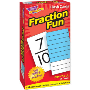 Trend Enterprises Fraction Fun Skill Drill Flash Cards Wholes To Twelfths In Symbols Graphs Exciting Way For Everyone To Le