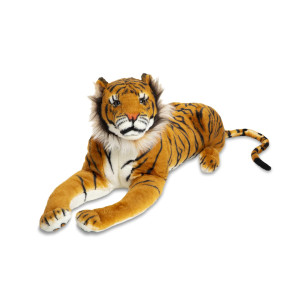 Melissa Doug Giant Tiger Lifelike Stuffed Animal Over 5 Feet Long