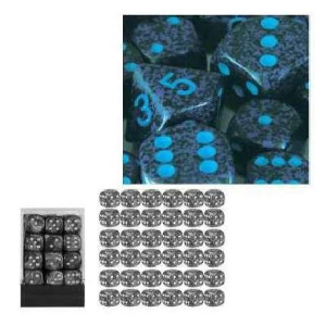 Dice Speckled Cobalt 12Mm D6 Dice Block 36 Chessex 25907