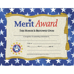 Hayes School Publishing Merit Award Certificate 85 X 11 Pack Of 30 Multi