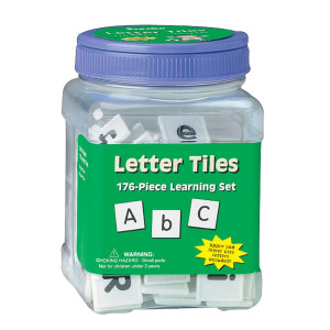 Eureka Tub Of Letter Tiles Back To School Classroom Supplies Educational Toy 1 X 1 Tiles 176 Pc