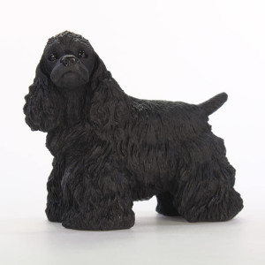 Black Cocker Spaniel Figurine