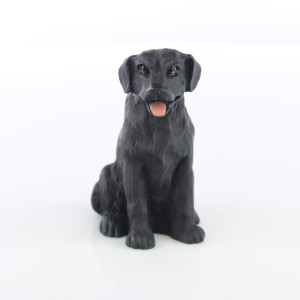 Labrador Retriever Miniature Dog Figurine Black