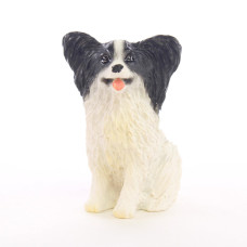 Conversation Concepts Papillon Miniature Dog Figurine Black White