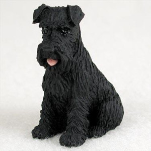 Conversation Concepts Schnauzer Miniature Dog Figurine Uncropped Black