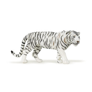 Papo Handpainted Figurine Wild Animal Kingdom White Tiger 50045 Collectible For Children Suitable For Boys And Girl