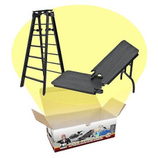 Black Table & Ladder Set for Wrestling Action Figures