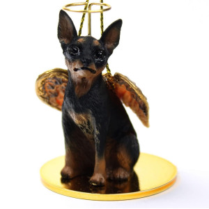 Conversation Concepts Miniature Pinscher Blacktan Tiny Ones Dog Angels 2 In