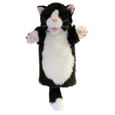 Longsleeved Glove Puppets Cat Black White