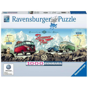 Ravensburger Cross The Alps With Vw Volkswagen Panoramic 1000 Piece Jigsaw Puzzle For Adults And Kids Age 12 Years And Up