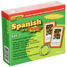 Edupress Spanish In A Flash Cards Set 1 Ep62342