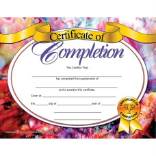 Hayes Certificate Of Completion 85 X 11 Pack Of 30