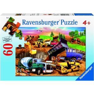 Ravensburger Construction Crowd Jigsaw Puzzle 60 Unique Pieces Engaging Toy For Kids Perfect Fit Antiglare Surface Pr