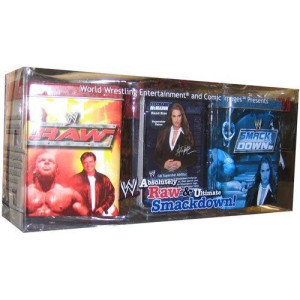 Wwe Raw Deal Deluxe Metal Deck Storage Tin Set Absolutely Raw Ultimate Smackdown