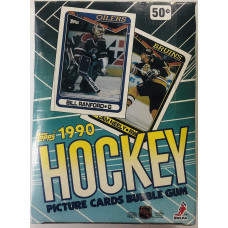 1 One Box Of 199091 Topps Hockey Picture Bubble Gum Cards 36 Packs Per Box