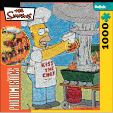 Robert Silvers Photomosaics Homer Simpson Puzzle