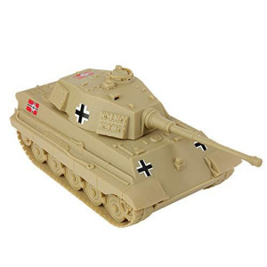Bmc Ww2 German King Tiger Tank - Tan 1:32 Vehicle For Plastic Army Men