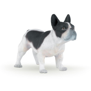 Papo French Black White Bulldog Figure