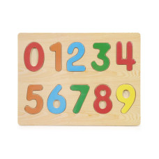 Puzzled Kids Playschool Preschool Raised Puzzle Small Numbers Wooden Toys