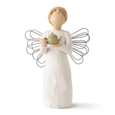 Willow Tree Angel Of The Kitchen Warm Comfort Between Friends Angel Holds Teapot As Welcoming Gesture A Gift To Celebrate Sup