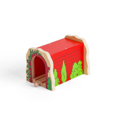 Bigjigs Rail Wooden Red Brick Tunnel Other Major Rail Brands Are Compatible