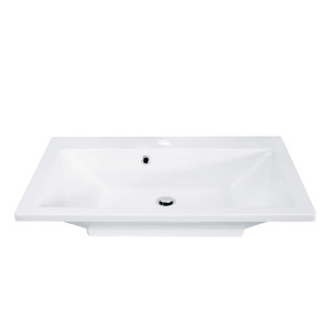 Fackelmann Domino 86290 Cast Basin White 80X50X17