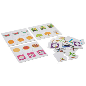 Trend Enterprises Funtoknow Puzzles What Comes Next Learn Sequencing In Pictures Words 15 Threepiece Twosided Puzzles