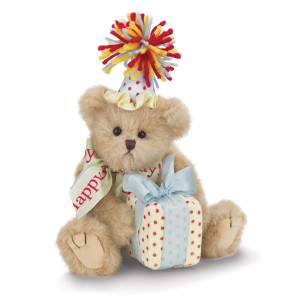 Bearington Happy Birthday Plush Suffed Animal Teddy Bear 10