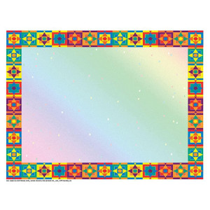 Hayes Publishing Multicolored Border Paper 85 X 11 Pack Of 50