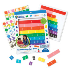 Learning Resources Rainbow Fraction Tiles 54 Pieces Ages 6 Early Math Skills Visual Aid Math For Kids Teacher Supplies